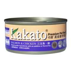 Kakato 罐頭 - 三文魚 + 雞肉 170g (Jelly)