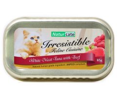 Naturcate 貓罐頭 白肉吞拿魚+牛肉 85g