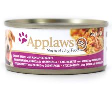 Applaws  Natural Dog Can - Chicken / Ham & Vegetables 156G
