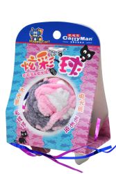 Cattyman Cat Toy Caddice Ball - Iridescent Paper & Worm Pink