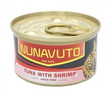 Nunavuto 純吞拿魚片+蝦罐 80g NU-05