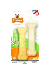 Nylabone Flexi Chew Bone Dog Toys Chicken & Original Flavor XS