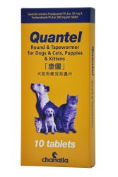 Quantel Round & Tapewormer For Dogs 10 Tab