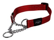 Rogz Utility Obedience HalfCheck Collar (L) (red)